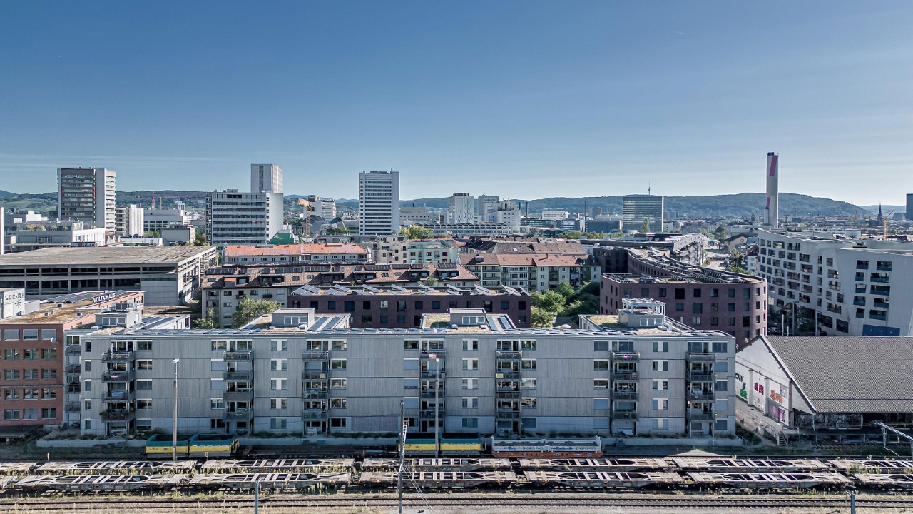 Aerial view of the 3Johann building.
